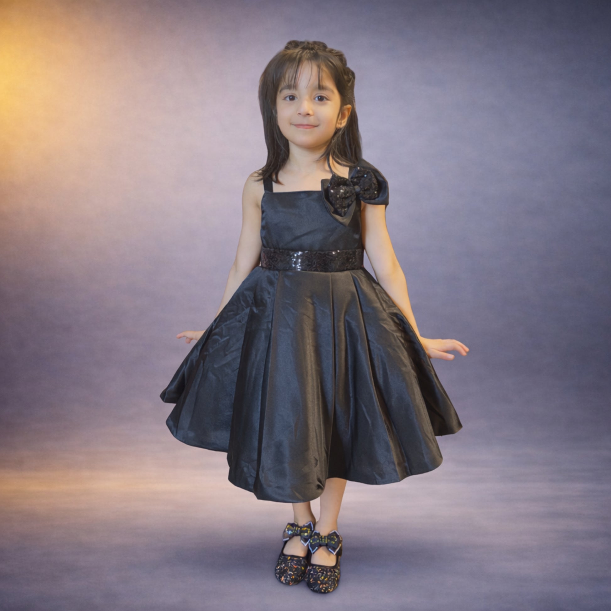 Elegant Black Party Dress for Girls THE SHAINA STUDIO LTD. Elegant Black Party Dress for Girls THE SHAINA STUDIO LTD.