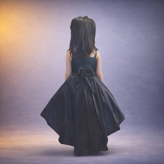 Elegant Black Party Dress for Girls